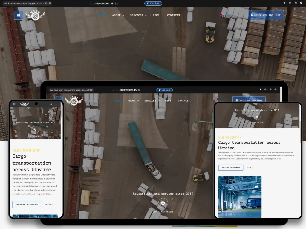 Case Study: Building a Professional Logistics Website for VIST 2013 - Reliable Cargo Transportation Since 2013